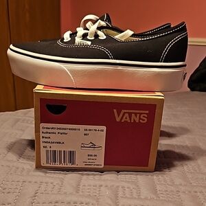 Vans Authentic Platform Black Sneakers